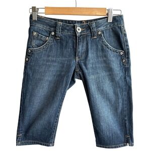 Nollie Denim‎ Capri Summer Dark Wash Cropped Size 0 Y2K Cropped